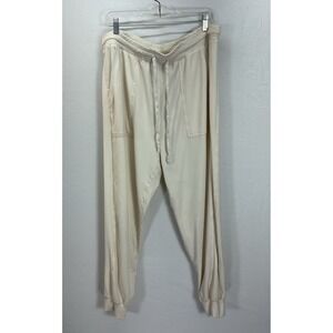 NEW BAREFOOT DREAMS Luxe Lounge sunbleached Jogger French Terry size 1X‎